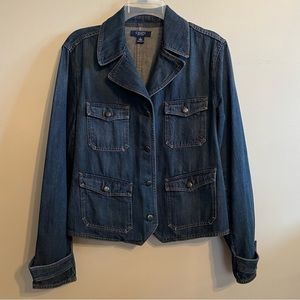 Chaps Denim Jacket Size Large